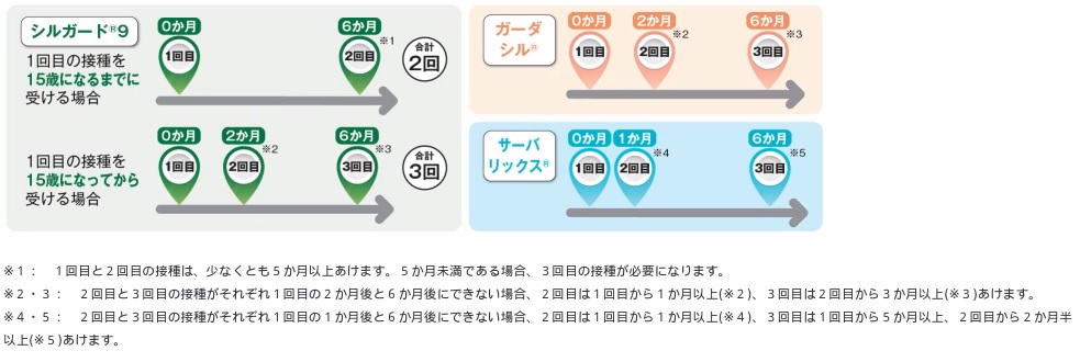 接種スケジュール