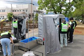 災害用トイレ設置④