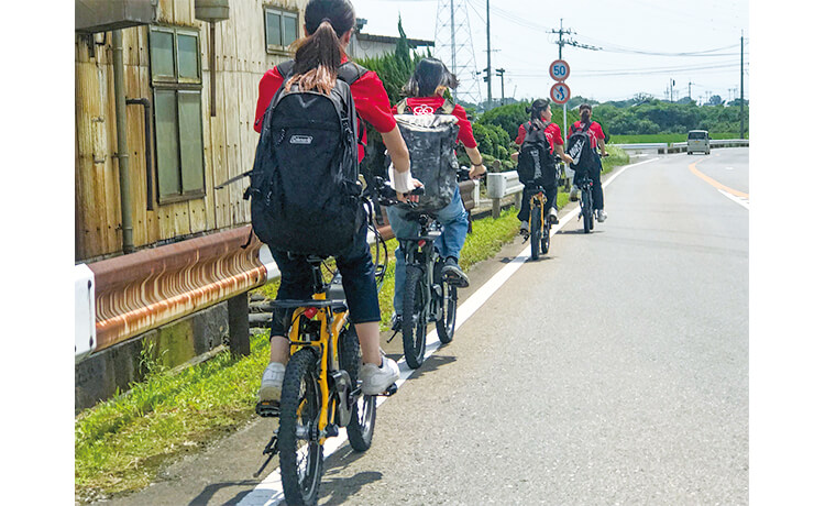 自転車で町内をぐるっと一周しました！